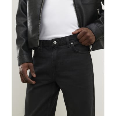 Jean Homme Noir Grand Délavé River Island - Taille W46/L30 - Neuf Avec étiquettes