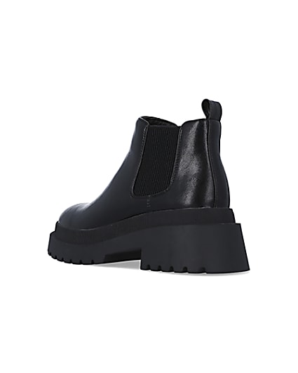 360 degree animation of product Black low ankle chelsea boots frame-6