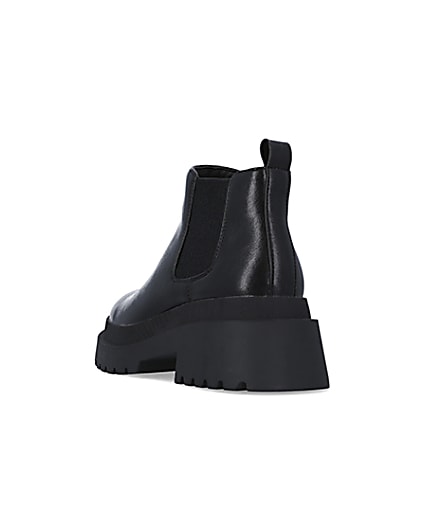 360 degree animation of product Black low ankle chelsea boots frame-7