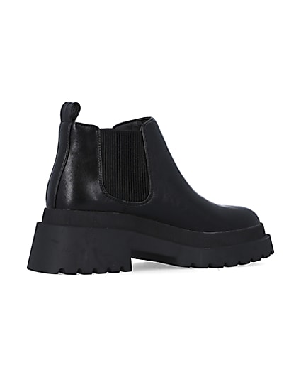 360 degree animation of product Black low ankle chelsea boots frame-13