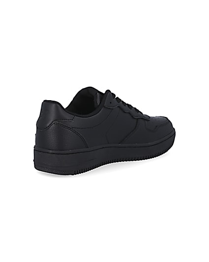 360 degree animation of product Black low court trainers frame-12