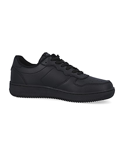 360 degree animation of product Black low court trainers frame-16