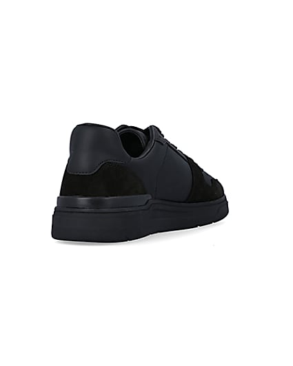 360 degree animation of product Black low top trainers frame-11
