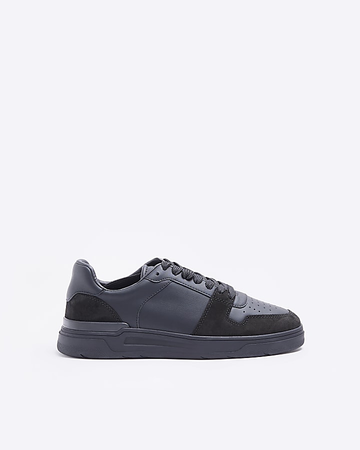 Black low top trainers