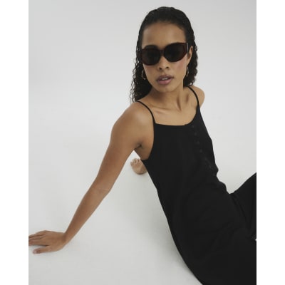 Black Lyocell Cami Jumspuit