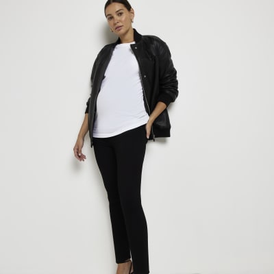 Black maternity skinny jeans multipack