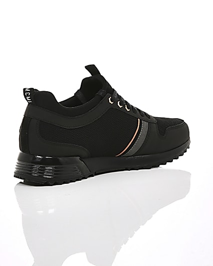 360 degree animation of product Black ‘MCMLXXVI’ lace-up trainers frame-12