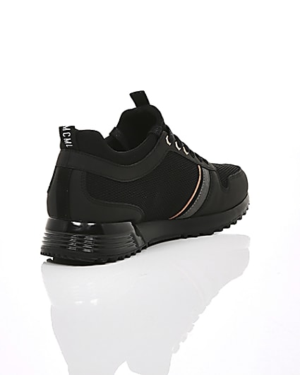 360 degree animation of product Black ‘MCMLXXVI’ lace-up trainers frame-13