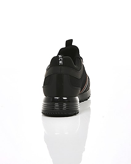360 degree animation of product Black ‘MCMLXXVI’ lace-up trainers frame-15