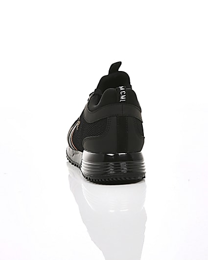360 degree animation of product Black ‘MCMLXXVI’ lace-up trainers frame-16