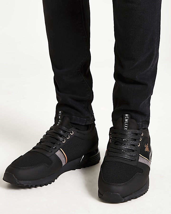 Black ‘MCMLXXVI’ lace-up trainers