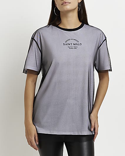 WOMEN FASHION Shirts & T-shirts Basic H&M T-shirt Black M discount 89% 