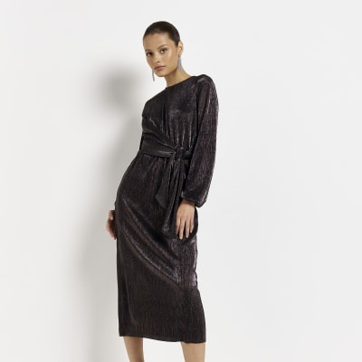 Plisse dress hot sale river island