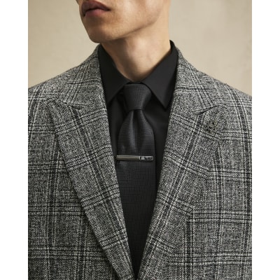 Black Micro Dot Tie