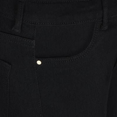 mid rise black jeggings