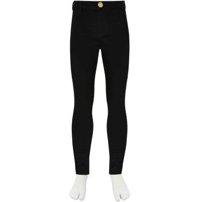 Black mid rise jeggings