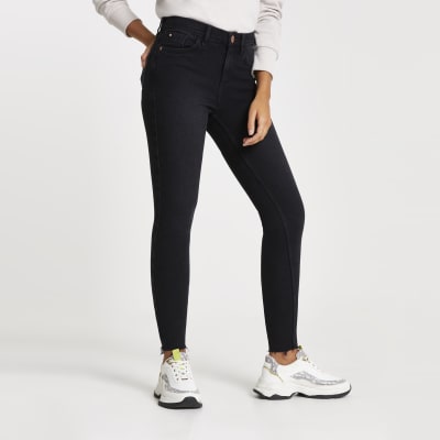 river island grey skinny jeans