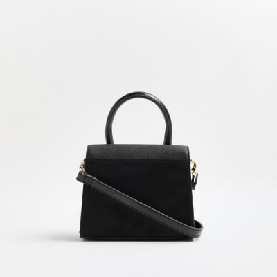 Black mini cross body bag River Island