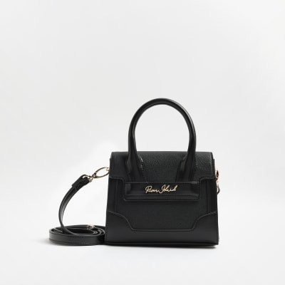 Black mini cross body bag River Island