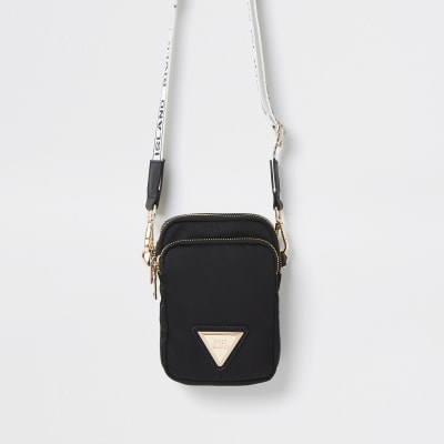 black mini cross body bag