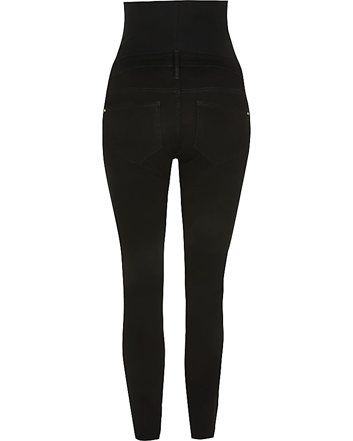 Black Molly high rise maternity skinny jeans