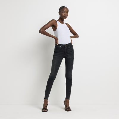 Black Molly mid rise bum sculpt jeans | River Island