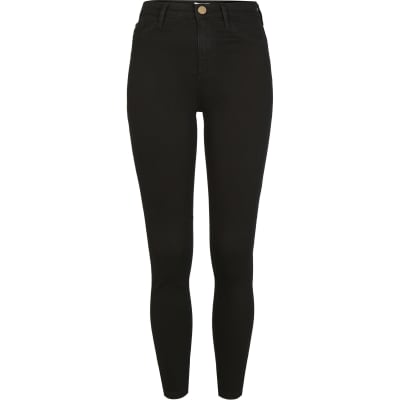 river island black jeggings