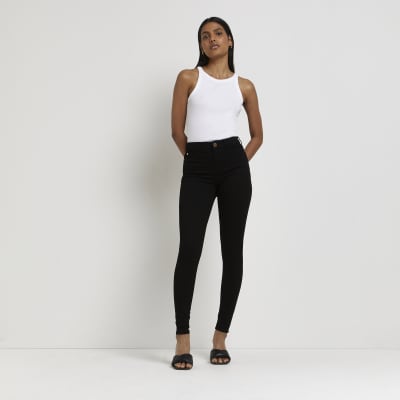 black jeggings river island