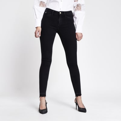 Black Molly mid rise jeggings | River Island