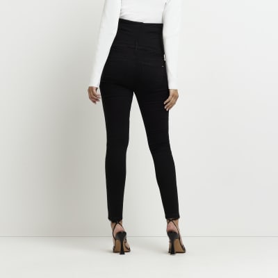 Black skinny maternity jeans uk best sale