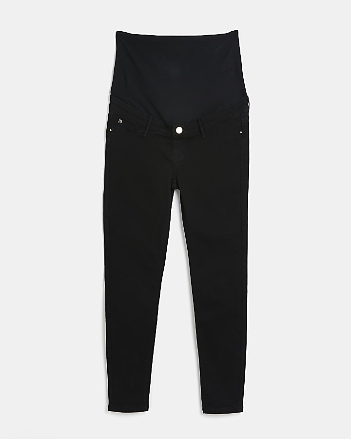 Black Molly mid rise maternity skinny jeans