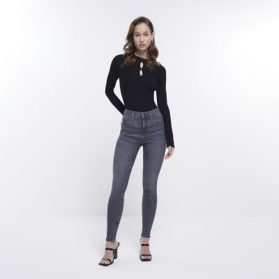 river island black molly jeans