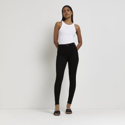 Black Molly mid rise skinny jeans | River Island