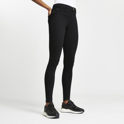 Black Molly mid rise skinny jeans