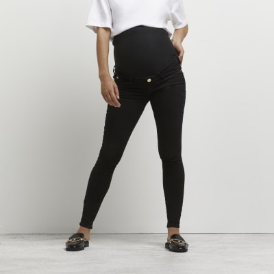 river island black jeggings