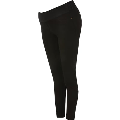 Black Molly underbump maternity jeggings