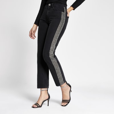 river island embellished jeans