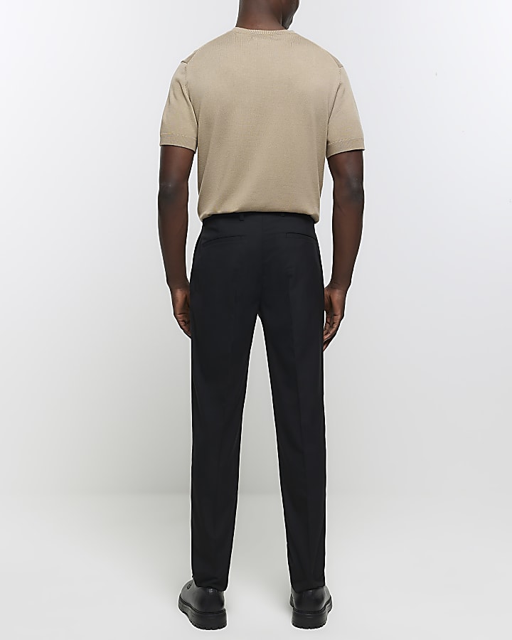 Black multipack of 2 slim fit trousers