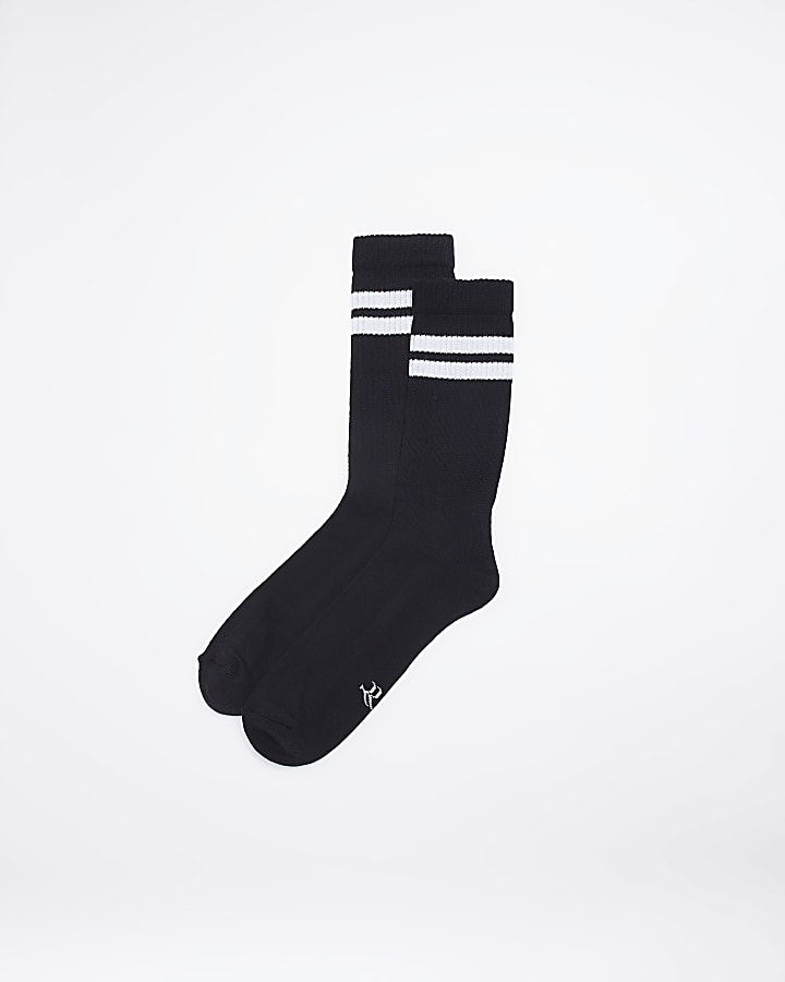 Black multipack of 2 stripe RI tube socks