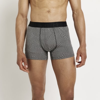 Black Multipack of 5 RI print boxers