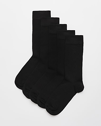 Black Multipack of 5 socks