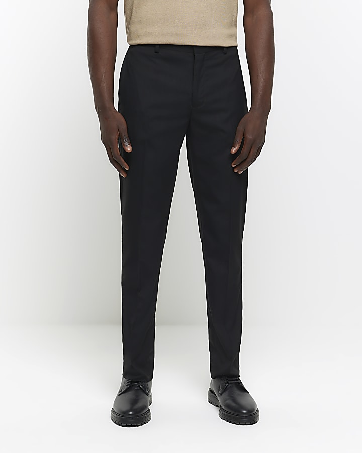 Black multipack slim trousers