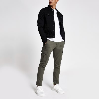 black jean jacket mens outfit