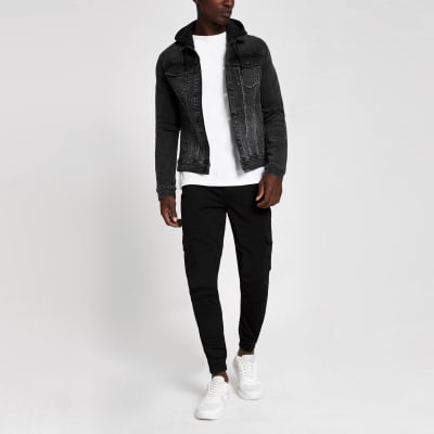 black denim jacket fit