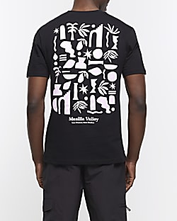 Black muscle Mesilla Valley graphic t-shirt