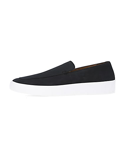 360 degree animation of product Black Nubuck Cupsole Loafers frame-2