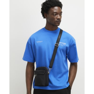Black Nylon Cross Body Bag