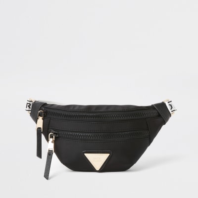 ladies black bum bag