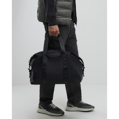 Black Nylon Holdall Gym Bag