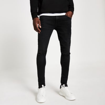 mens black jeans river island